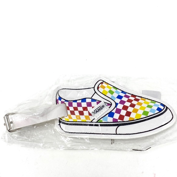 Vans Family Check Bag Luggage Tag Multi Pride - Picture 1 of 9